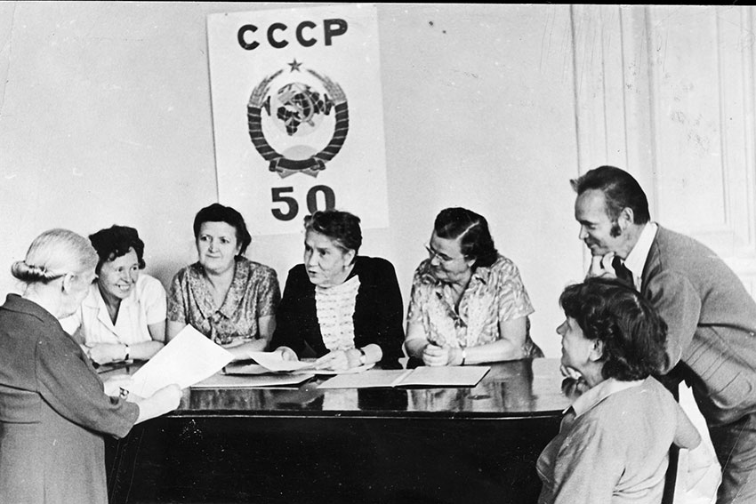 В юбилейном году на встрече, 1968 год.