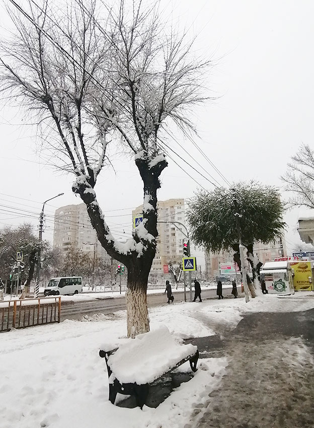 Первый снег в Энгельсе