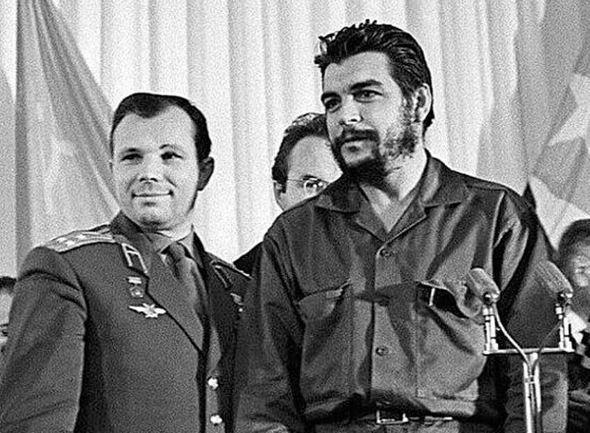 Эрнесто Че Гевар и Юрий Гагарин