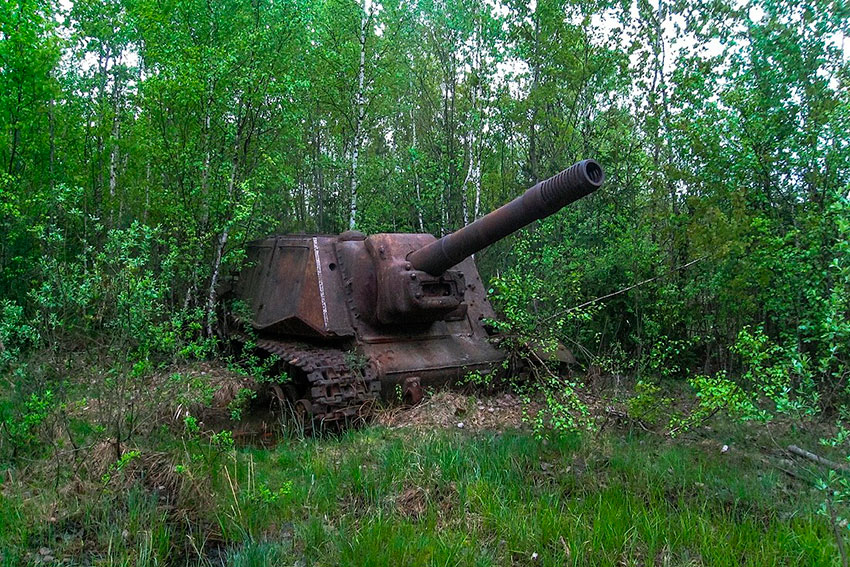Наши дни ещё можно найти в лесах где шли бои.
