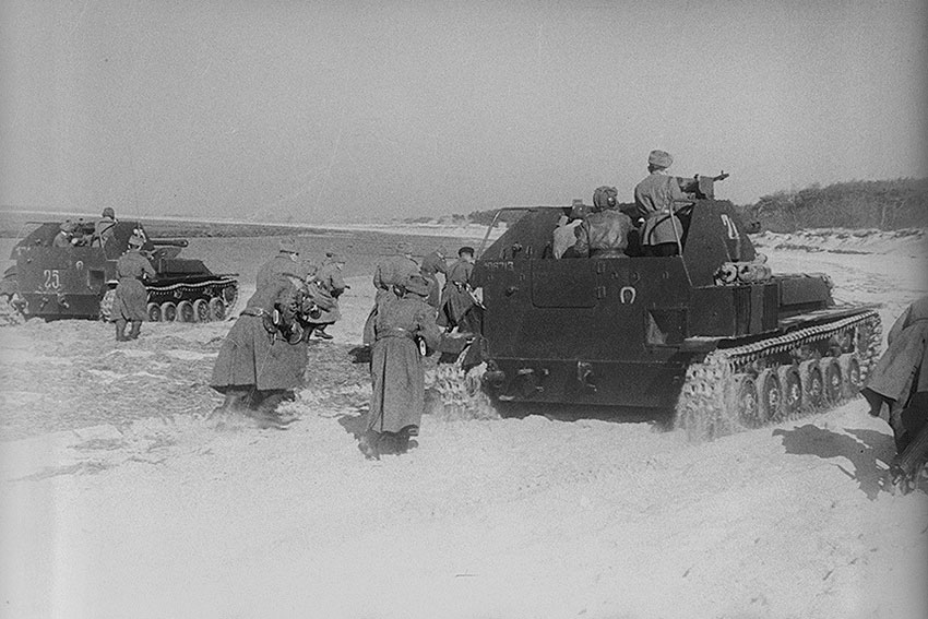Венгрия атака пехоты 27 март 1945 год.