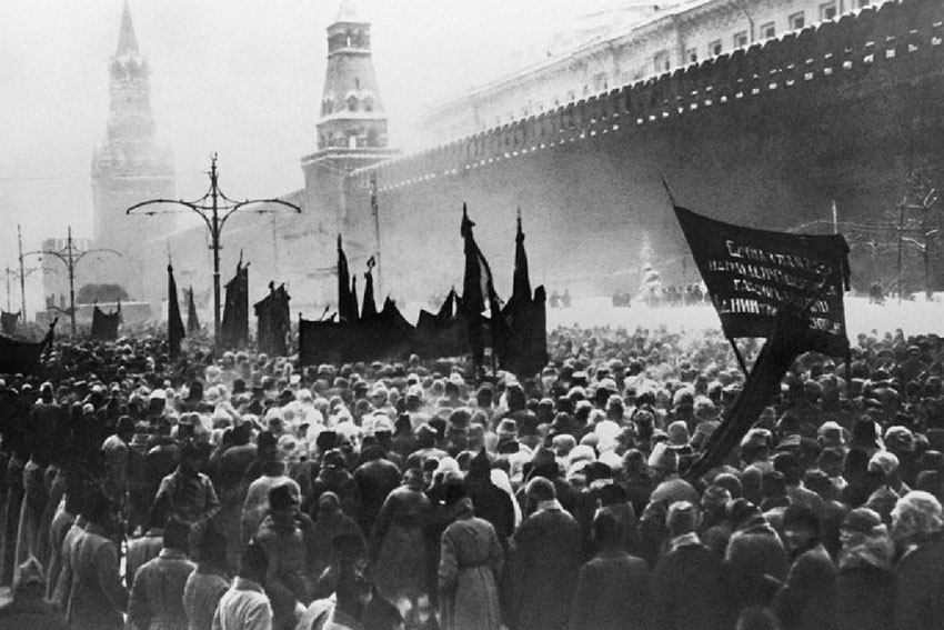 На Красной площади Москва 6 февраля 1953 год.