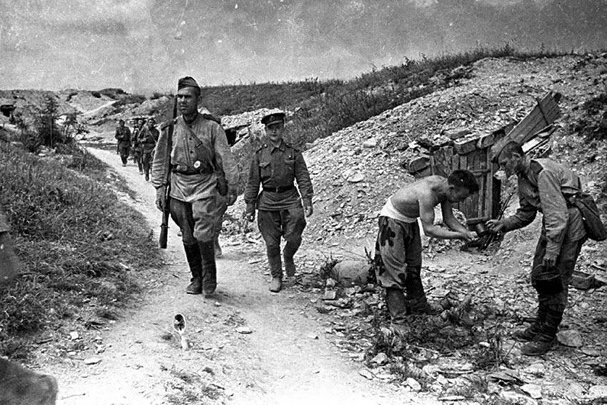 Краснодарский край летнее утро, 1943 год.