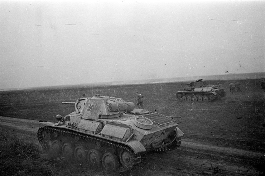 Атака танков Т-70 5 танковой армии, 1943 год.