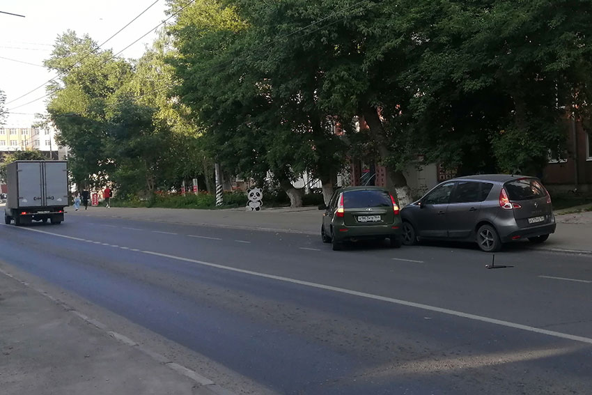 Авария на улице М. Горького