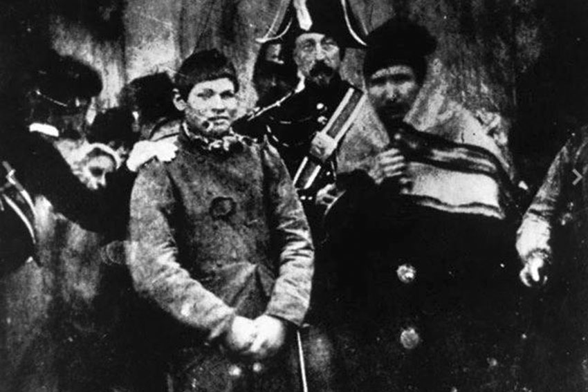 Дагерротип человека, арестованного во Франции в 1847 году....