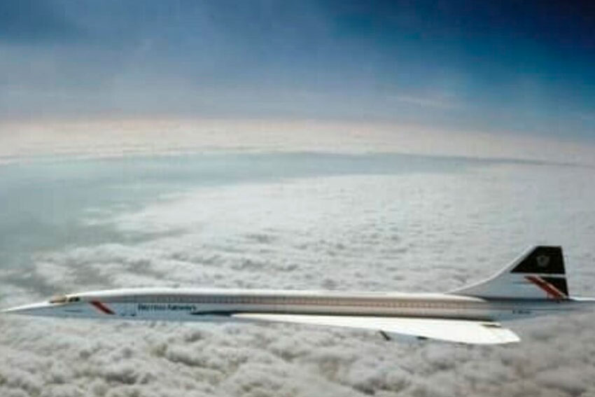 Самолет Concorde в апреле 1985 год.