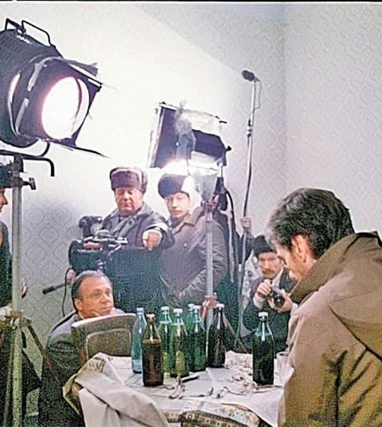Кадры со съёмок фильма Москва слезам не верит 1979  год.