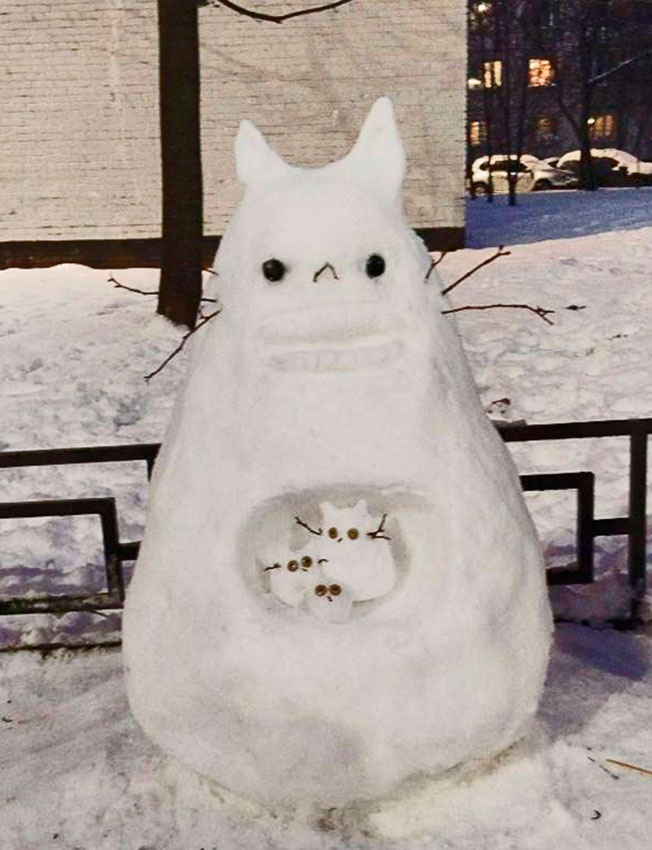 Снежные экспонаты