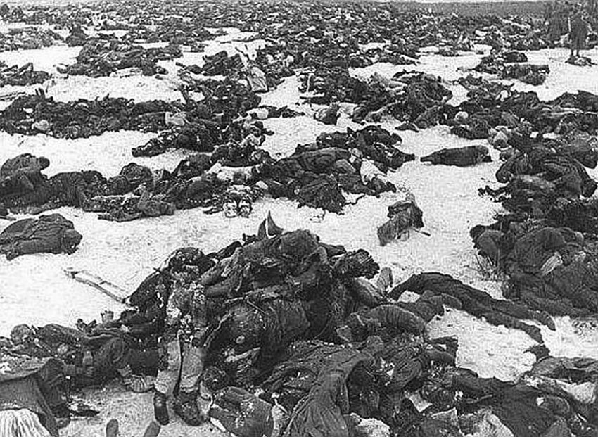 Погибшие немцы. Сталинград, 1943 год.