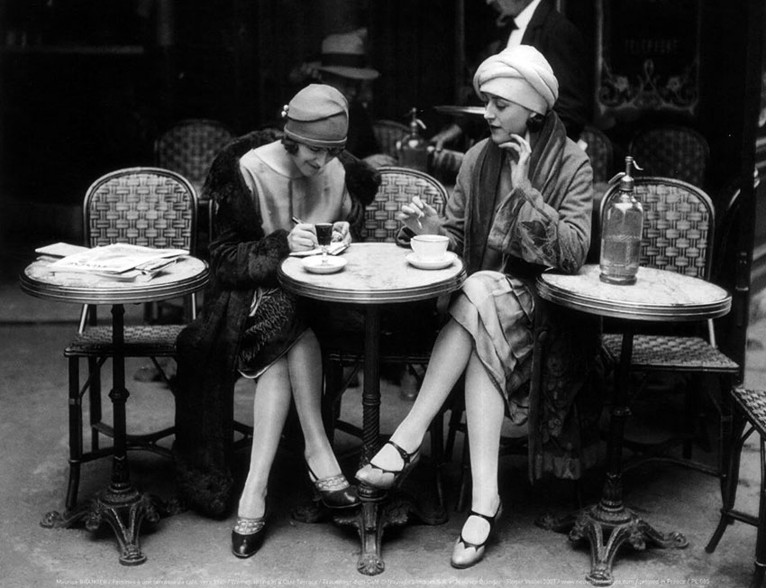 Café, Paris, 1925 год.