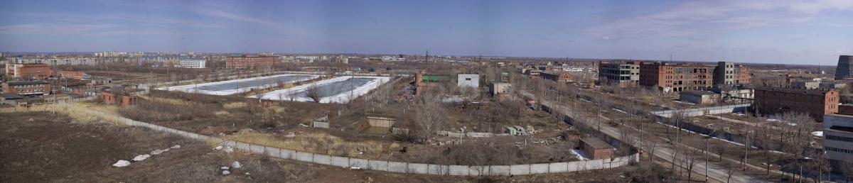 Панорама района бассейнов фото 2010 года.