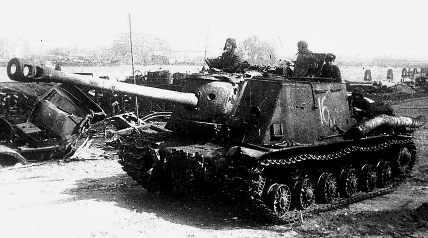 ИСУ-122С, 3-й Белорусский фронт, Восточная Пруссия, Кенигсберг,...