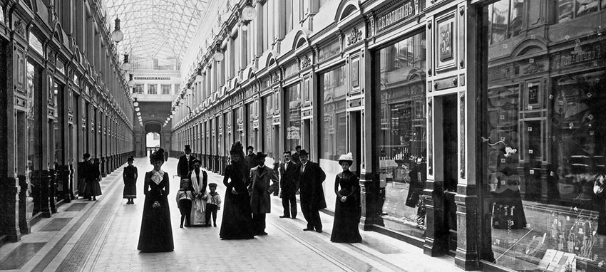 Петербургский Пассаж. Снято между 1901 и 1903 годом.