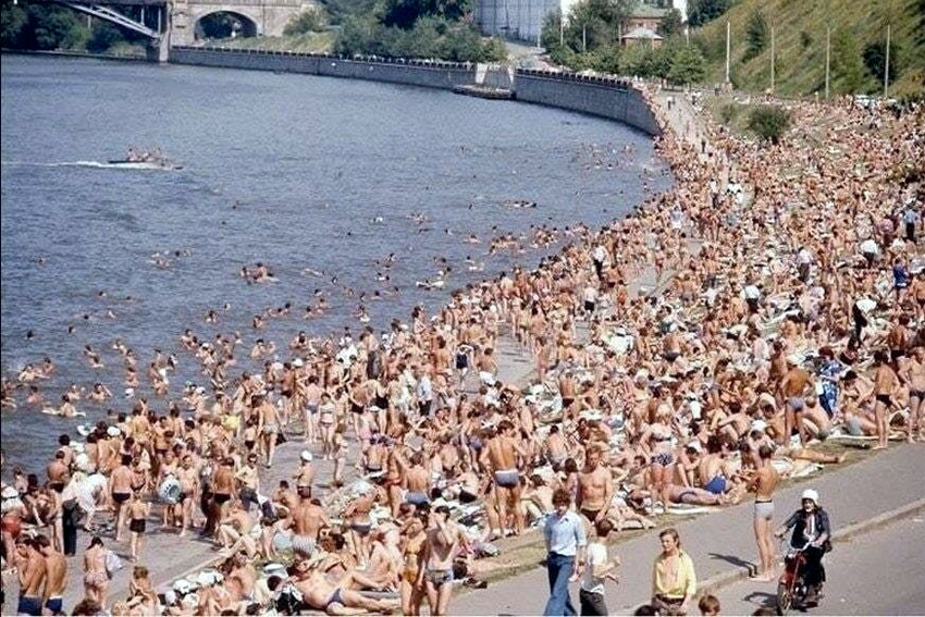 Лето на реке Москва, 1975 год.