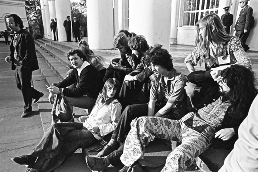 Первые хипи 1975 год.