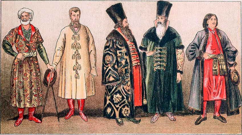 Введённый реформами Петра I мужской костюм сложился при...