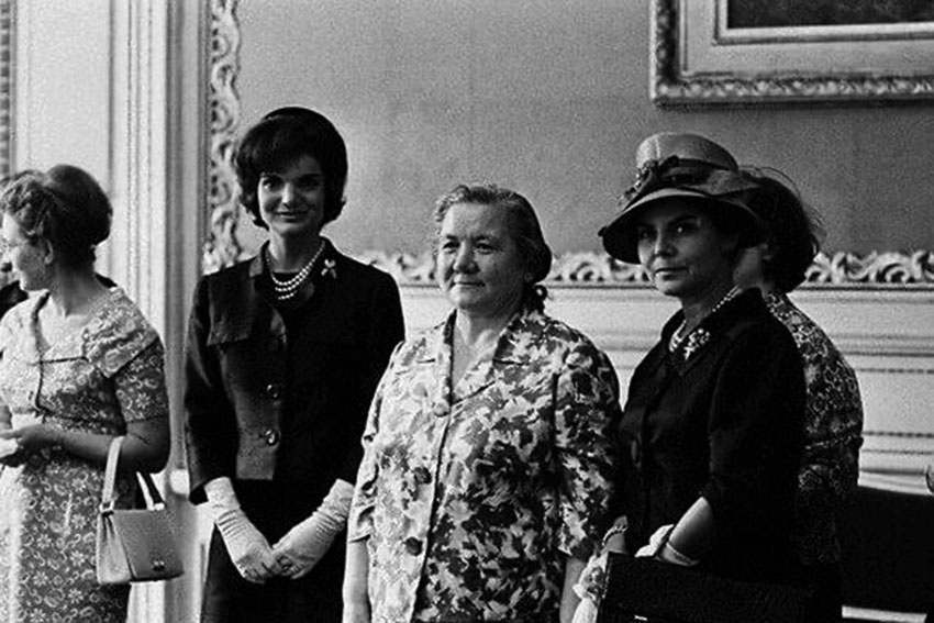 Жаклин Кеннеди и Нина Хрущева, Вена, 1961 год.