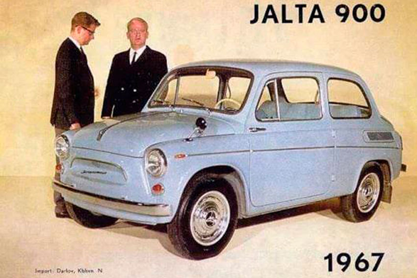 Рекламный плакат авто Yalta 900 . 1967 г. Норвегия. Eliette и ZAZ назывался... Рекламный плакат авто Yalta 900 . 1967 г. Норвегия. Eliette и ZAZ назывался...