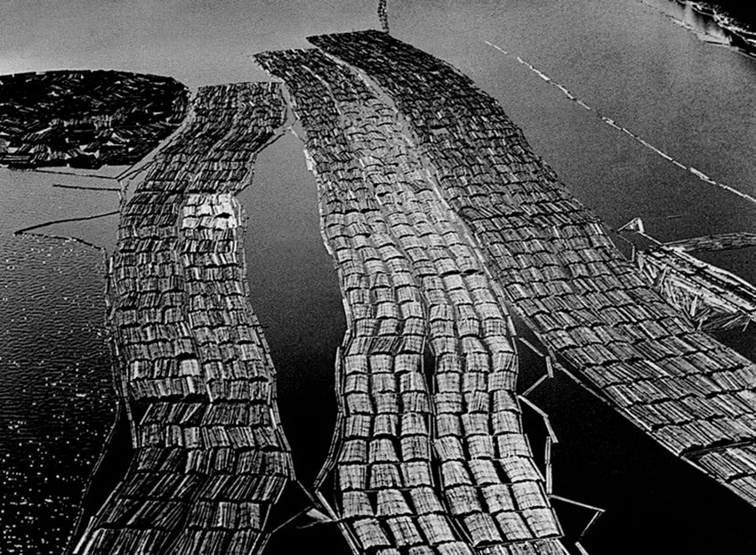 Сплав леса в Карелии, 1969 год. Сплав леса в Карелии, 1969 год.