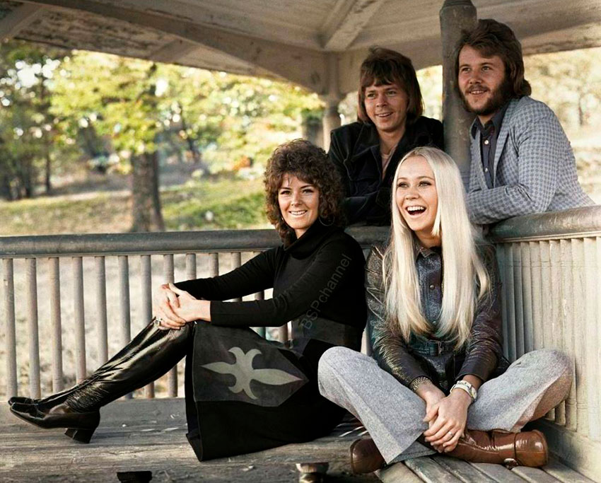Шведская поп-группа ABBA, 1972 год. Шведская поп-группа ABBA, 1972 год.