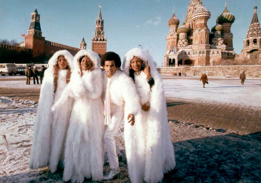 Группа Boney M на Красной площади. 1978 год.
