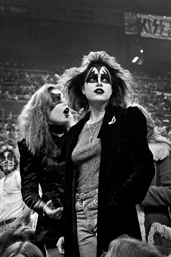 На концерте группы KISS, 1978 год.