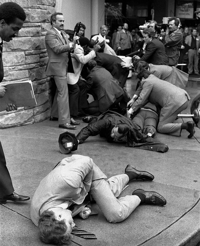 Покушение на президента Рональда Рейгана, 1981 год.