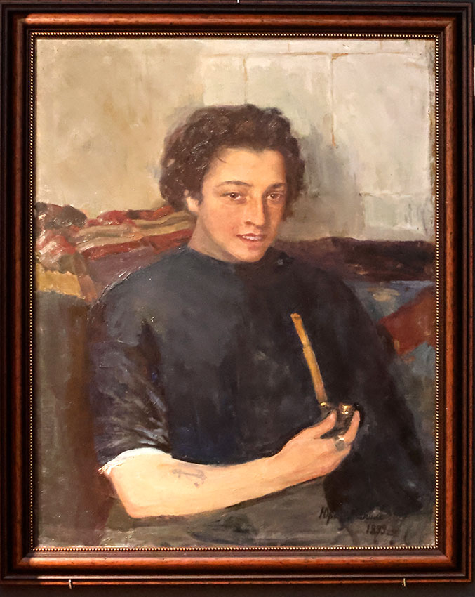 Ю.И. Репин 1877-1954 Портрет Нади Репиной 1899 Холст, масло Музей...