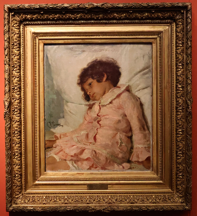 И.Е. Репин 1844-1930 Портрет Нади Репиной 1881 Холст, масло Саратовский...