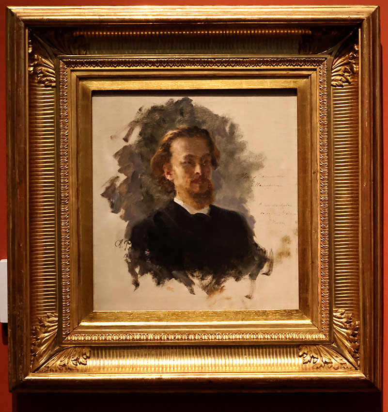 И.Е. Репин 1844-1930 Голова мужчины 1882 Холст, масло Третьяковская...