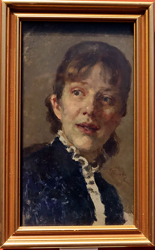 И.Е. Репин 1844-1930 Голова молодой женщины Не позднее 1884 Этюд...