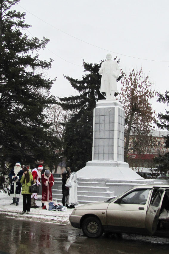 Репетиция парада "Дедов морозов"