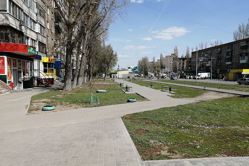На проспекте Ф. Энгельса