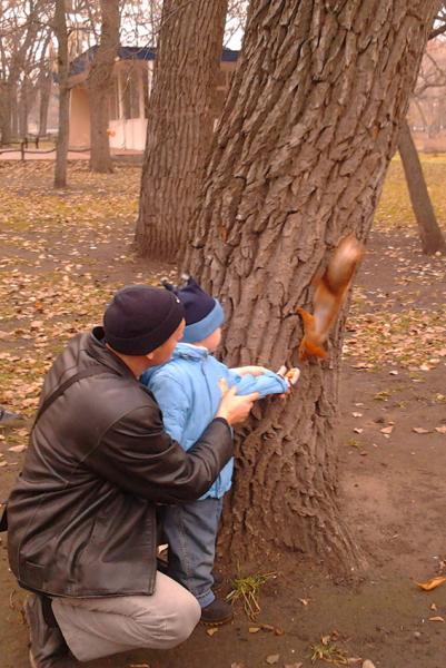 Угощайся, белочка! с парке Горького.
Автор Валерия Нестерова.