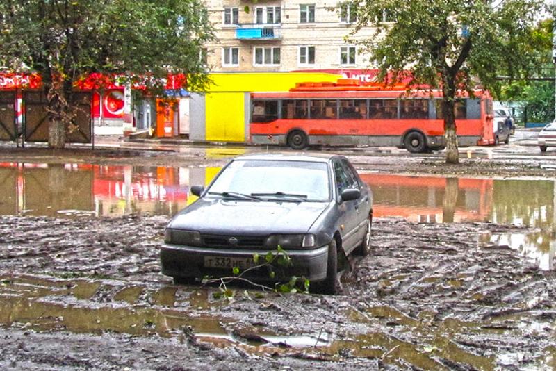 Смелый водитель!