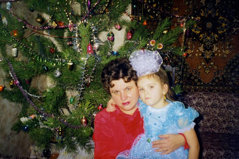 Встреча нового года 31 ядекабря 1996 года.  Из архива Т.Н. Волковой.