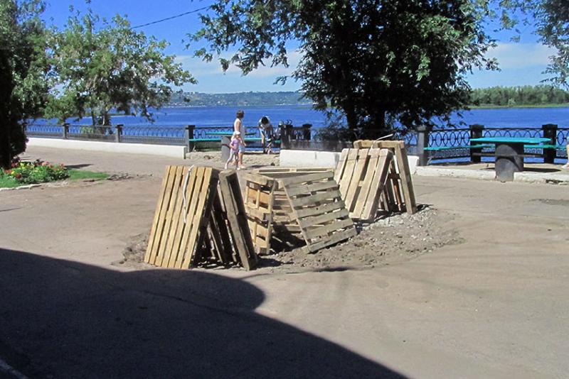 Когда то здесь был фонтан.