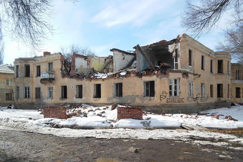 Улица Гоголя. Послевоенная постройка.