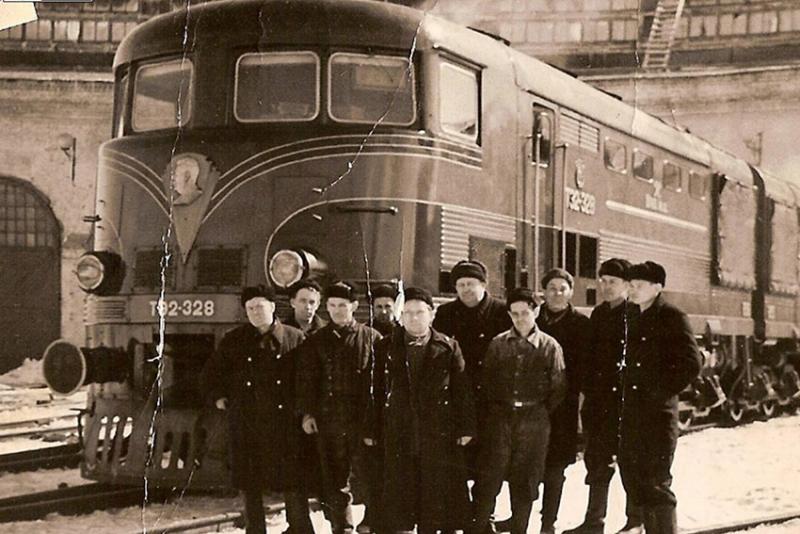 Паровозное депо на станции Покровск фото 1954 года.