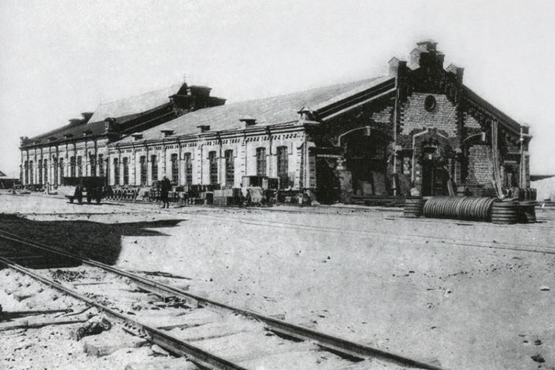 Паровозоремонтные мастерские фото 1894-1900 годов.