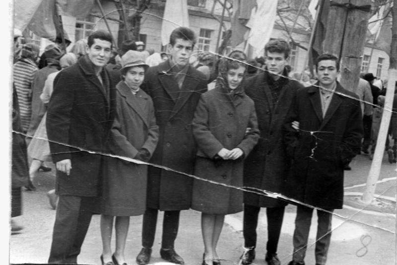 7 ноября демонстрации. Фото 1964 год.