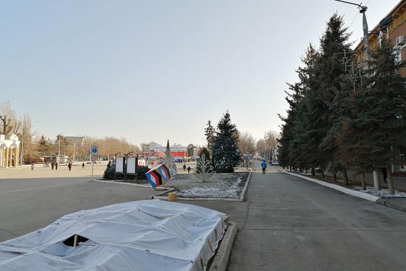 Площадь Ленина города Энгельса.