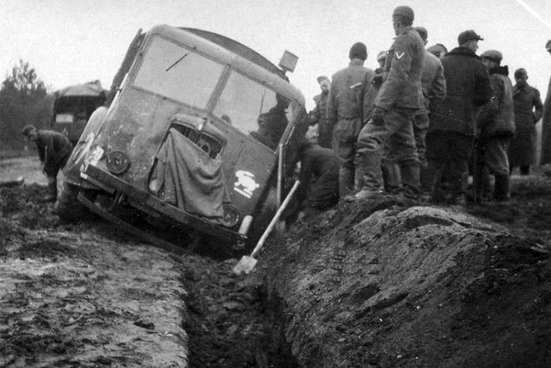 На дорогах восточного фронта.